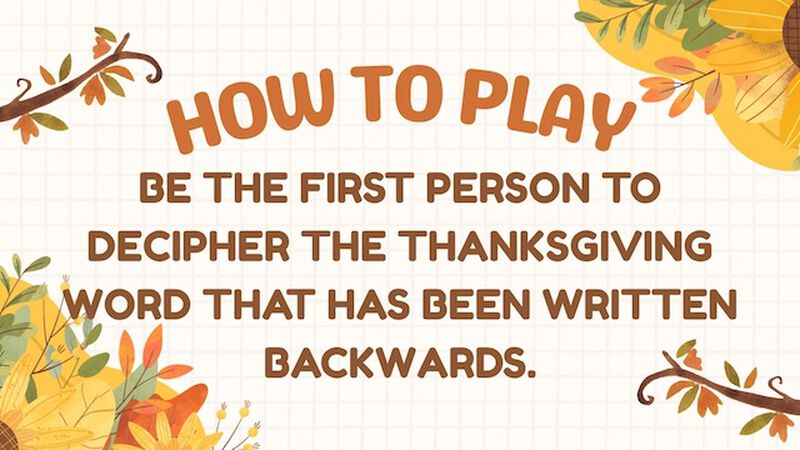 Thanksgiving In Reverse